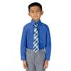 Spring Notion Boys' Pre-tied Woven Zipper Tie Medium Blue Checkered view 3