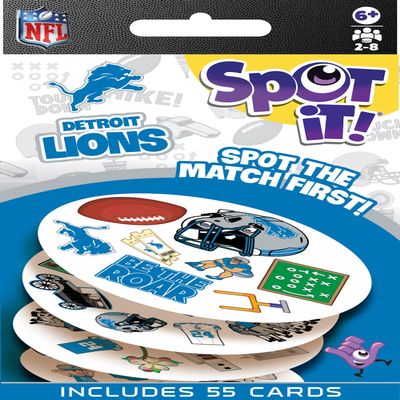 MasterPieces Game Day - NFL Detroit Lions Spot It Game For Kids, Adults, and Family