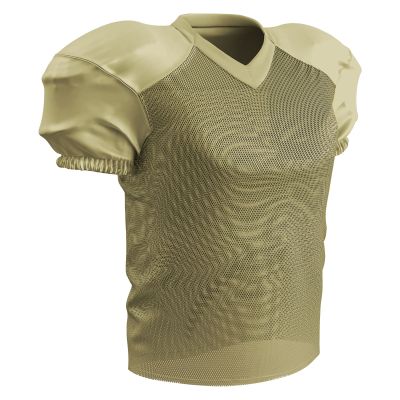 Champro Time Out Adult Stretch Polyester Practice Football Jersey, Vegas Gold, Medium