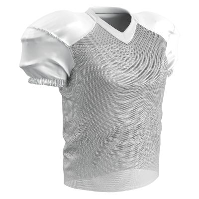 Champro Time Out Polyester Practice Football Jersey, White, Adult 3X-Large