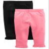 Simple Joys by Carter's Baby 4-pack Pant, navy, grey dot, pink, floral, 3-6 months view 2