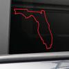 Nashville Decals Florida Vinyl Decal Laptop Car Truck Bumper Window Sticker, 5.5" x 5", Red view 1