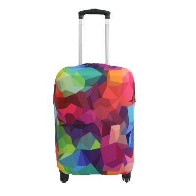 Explore Land Travel Luggage Cover Suitcase Protector Fits 31-32 Inch Case (Geometry, XL)