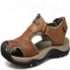 Asifn Athletic Slides Sandals Sports Men Breathable Leather Outdoor Leisure Non-Slip Beach Shoes Slippers Hiking Fisherman Brown(12 M US,29 cm Heel to Toe view 1