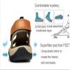 Asifn Athletic Slides Sandals Sports Men Breathable Leather Outdoor Leisure Non-Slip Beach Shoes Slippers Hiking Fisherman Brown(12 M US,29 cm Heel to Toe view 4