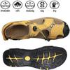 Asifn Sandals Men Leather Beach Shoes Baotou Casual Large Size Outdoor Casual Fisherman Strap Hiking brown-37(7 M US,24.5 cm Heel to Toe view 4