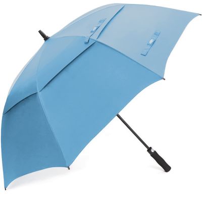 G4Free 68 Inch Automatic Open Golf Umbrella Double Canopy Extra Large Oversize Windproof Waterproof Stick Umbrellas(Sky Blue)