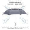 G4Free 68 Inch Automatic Open Golf Umbrella Double Canopy Extra Large Oversize Windproof Waterproof Stick Umbrellas(Grey) view 3