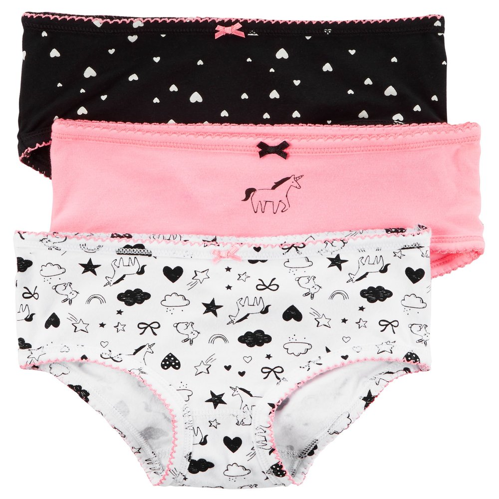 Carter's Girls' 3-Pack Unicorn Print Underwear 2/3
