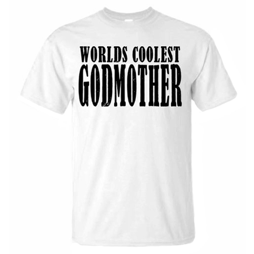 World's Coolest Godmother T-Shirt 4X-Large White