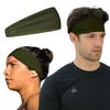 Temple Tape Sweat Band Workout Headbands for Women and Men - Sweatbands for Men - Moisture Wicking Sports Sweat Bands Headbands for Women, Running,Cycling,Yoga,Football Headband - OD Green view 1