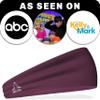 Temple Tape Four Inch Moisture Wicking Workout Sweatband; Absorbs & Evaporates Sweat 8X Faster - Deep Purple view 2