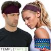 Temple Tape Four Inch Moisture Wicking Workout Sweatband; Absorbs & Evaporates Sweat 8X Faster - Deep Purple view 3