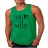 ALLNTRENDS Men's Tank Top Skate of Mind Skating Skateboard Lovers (L, Green)