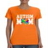 ALLNTRENDS Women's T Shirt Autism Mom Autistic Awareness Tshirt (2XL, Safety Orange) view 1