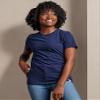 Russell Athletic Womens Cotton Performance T-Shirts T Shirt, Short - Navy, Small US view 4