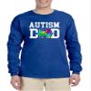 ALLNTRENDS Men's Long Sleeve Autism Dad Autistic Awareness Shirt (M, Royal Blue) view 1