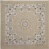 American Made Beige Western Paisley Bandana - Single Piece 22x22 view 1