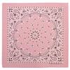 American Made Light Pink Western Paisley Bandana - Single Piece 22x22 view 2
