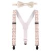 IBTOM CASTLE Kids Baby Y Back Adjustable Elastic Suspender Strong Clip-on Braces Bow Tie Set for Boys & Girls Multicolor Polka Dots One Size view 1