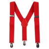 IBTOM CASTLE Kids Baby Y Back Adjustable Elastic Suspender Strong Clip-on Braces Bow Tie Set for Boys & Girls Red One Size view 2