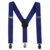 IBTOM CASTLE Kids Baby Y Back Adjustable Elastic Suspender Strong Clip-on Braces Bow Tie Set for Boys & Girls Royal Blue One Size view 2