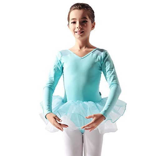 Baiw Dance 117241009 Children Ballet Girls Tutu Dress (Light Blue, XL)