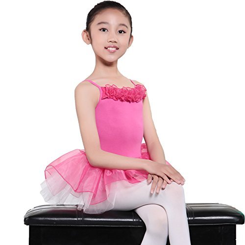 115242503 Dance Tutu Dress Girls Ballet Tutu (Deep Pink, XL)