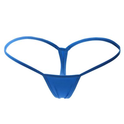 ETAOLINE Women's Low Rise Micro Back G-string Thong Panty Underwear Royalblue