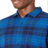 Amazon Essentials Men's Long-Sleeve Flannel Shirt, Black Blue Plaid, XX-Large view 4