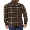 Amazon Essentials Men's Long-Sleeve Flannel Shirt, Dark Brown Plaid, Large view 3