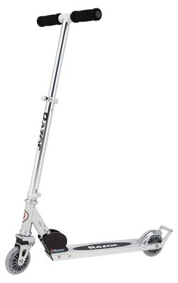 Razor A2 Kick Scooter for Kids Wheelie Bar, Foldable, Lightweight, Front Vibration Reducing System, Adjustable Height Handlebars