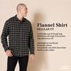 Amazon Essentials Men's Long-Sleeve Flannel Shirt, Black Buffalo Plaid, X-Small view 2