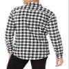 Amazon Essentials Men's Long-Sleeve Flannel Shirt, Black Buffalo Plaid, X-Small view 3