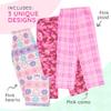 Mad Dog Girl's Pajama Pants - 2/3 Pack, Soft Micro Fleece Fashion Sleepwear Lounge. Sizes: 6-16, 3 Pack, 8, Pink Camo/Hearts/Plaid view 3