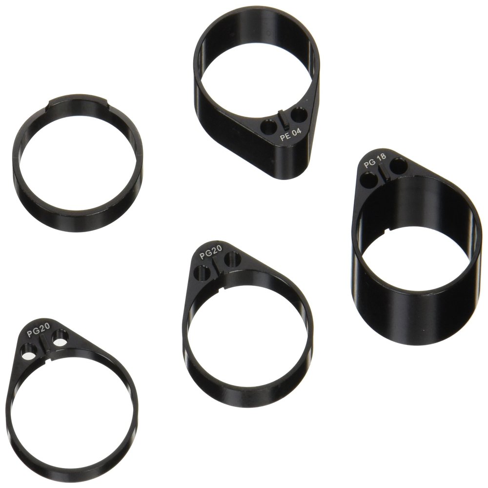 PRO ESPACIADORES Vibe 1-1/4" Top, 3, 5, 10, 15mm Spacers Set Unisex Adult, Grey