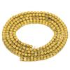 AD Beads Natural Hematite Gemstone Faceted Square Cube Loose Beads 16" 2x2mm 4x4mm (2x2mm, Metallic Gold) view 1