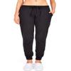 Ambiance Women's Juniors Soft Jogger Pants (3X, Black)' view 1