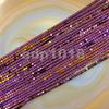 AD Beads Natural Hematite Gemstone Faceted Square Cube Loose Beads 16" 2x2mm 4x4mm (4x4mm, Metallic Purple) view 2