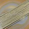 AD Beads Natural Hematite Gemstone Faceted Square Cube Loose Beads 16" 2x2mm 4x4mm (4x4mm, Metallic Pyrite) view 2