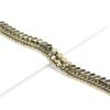 AD Beads Natural Hematite Gemstone Faceted Square Cube Loose Beads 16" 2x2mm 4x4mm (4x4mm, Metallic Pyrite) view 4