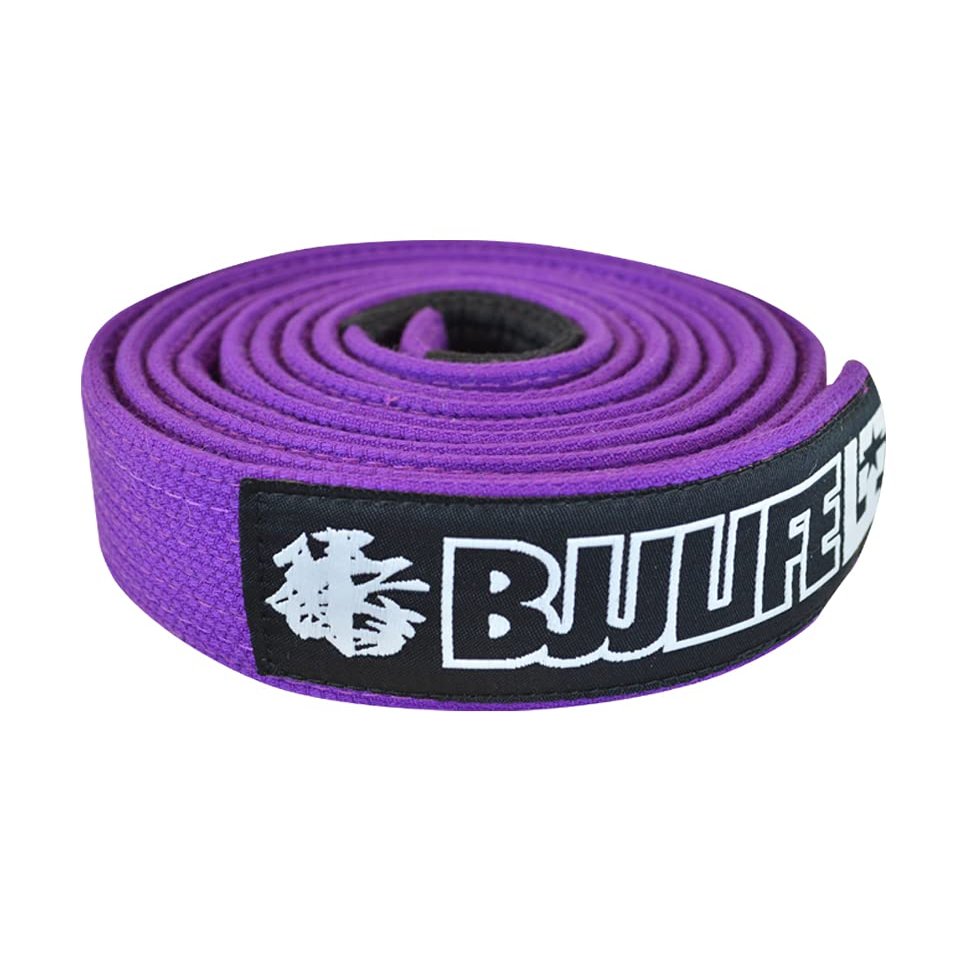 Combat Corner BJJ Life Pearl Weave BJJ Belt Purple A3