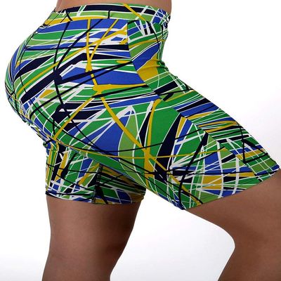 Adoretex Women's 4 Way Stretch Sport Board Shorts Swimsuit Bottom Skinny Capris Swim Shorts-FJ002-Kelly Green-XXL