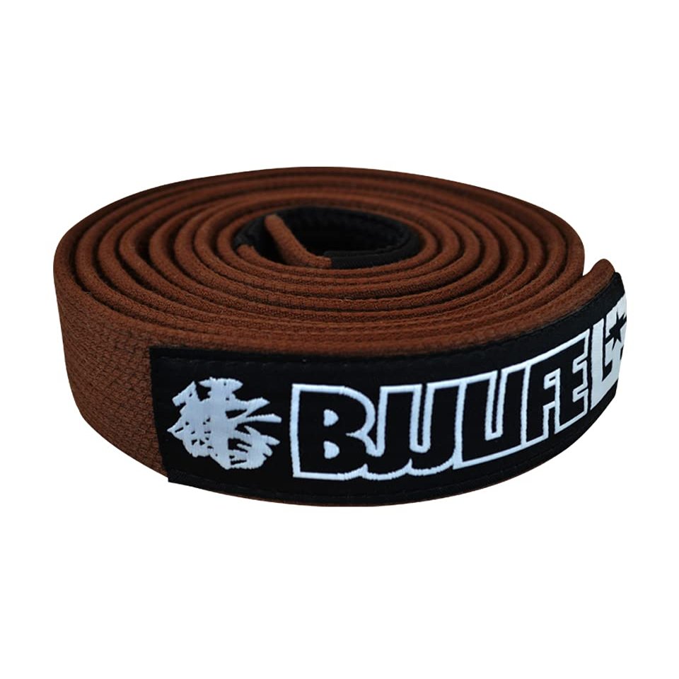 Combat Corner BJJ Life Pearl Weave BJJ Belt Brown A1