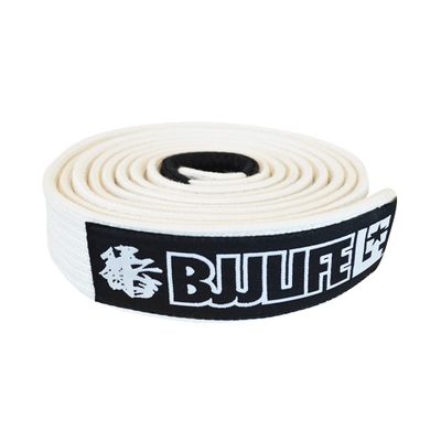 Combat Corner BJJ Life Pearl Weave BJJ Belt White A1