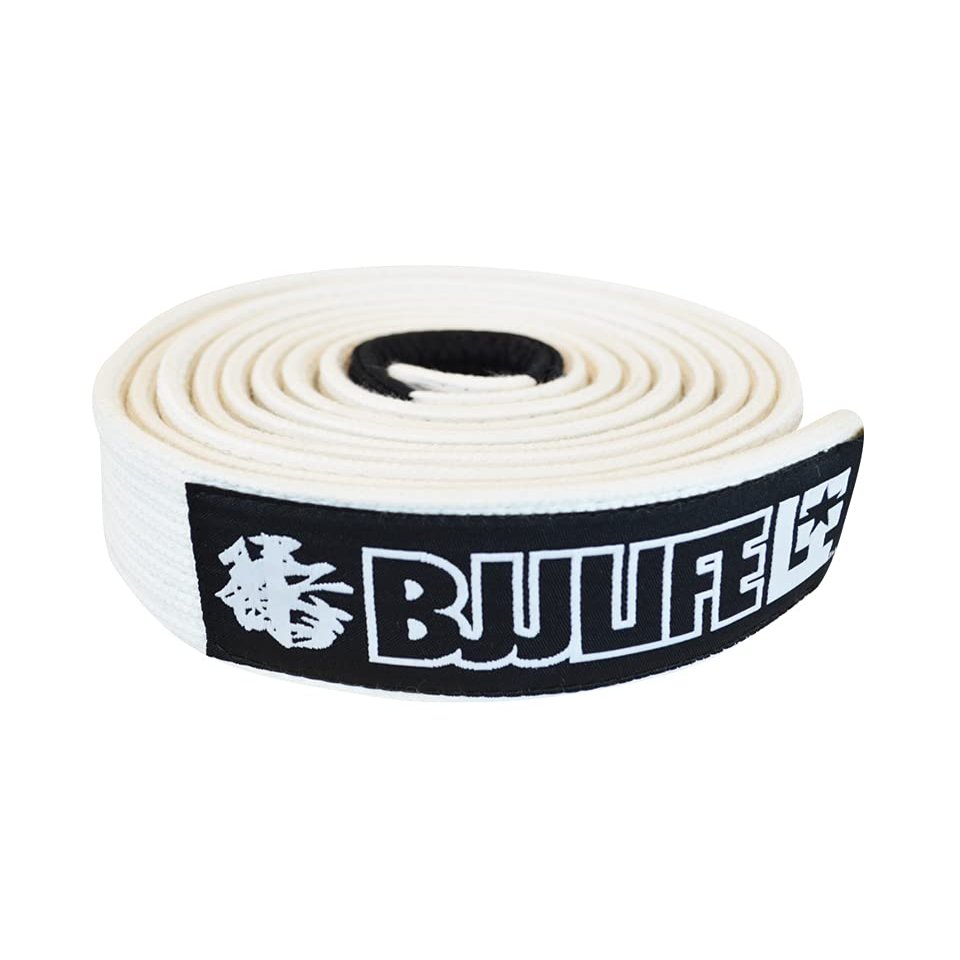 Combat Corner BJJ Life Pearl Weave BJJ Belt White A1