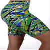 Adoretex Women's 4 Way Stretch Sport Board Shorts Swimsuit Bottom Skinny Capris Swim Shorts-FJ002-Kelly Green-Small view 1
