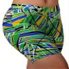 Adoretex Women's 4 Way Stretch Sport Board Shorts Swimsuit Bottom Skinny Capris Swim Shorts-FJ002-Kelly Green-Small view 2