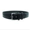 Reinforced Dress Belt for Concealed Holster - Plain Black - Chrome Buckle - 040-40 view 1