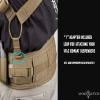 Viking Tactics Molle "T" Adapters - BLACK - One Pair (Accessory for VTAC Suspenders) view 3